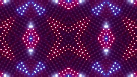 Led lights psychedelic mandala experience Video stock 200958413