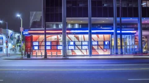 LED lights Time Lapse Night Stock Footage 47132253