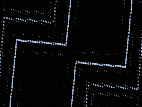 Led Lights Wall Flickering Lines Vj Colored Shine Background Stock Footage 75009749