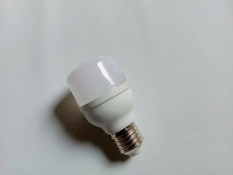 Led lights on a white background. Electronic lamp. Foto stock