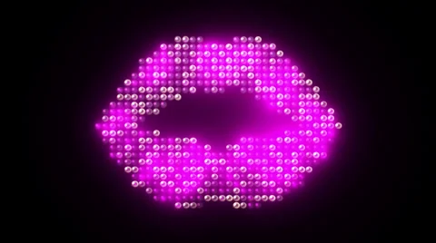 Led Lips 스톡 동영상 34628027