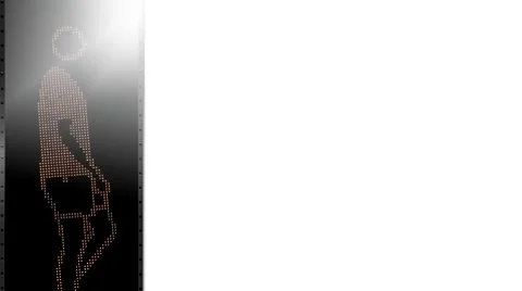 Led male walker Stock Footage 8635216