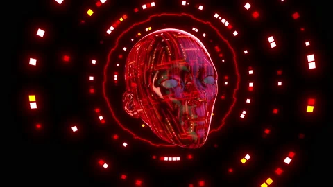 LED mask Video stock 136322901