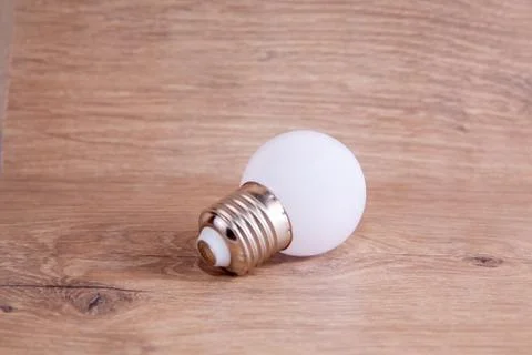 LED, New technology light bulb, Energy super saving electric lamp Stock Photos