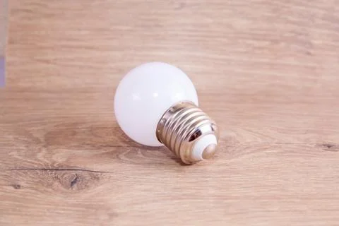 LED, New technology light bulb, Energy super saving electric lamp Stock Photos