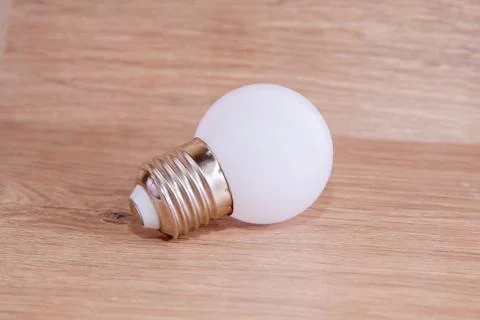 LED, New technology light bulb, Energy super saving electric lamp Stock Photos