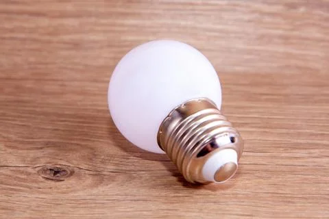 LED, New technology light bulb, Energy super saving electric lamp Stock Photos
