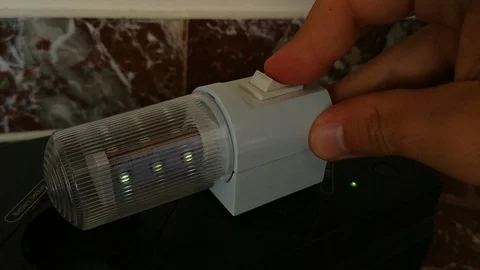 Led night lamp Stock Footage 92914466