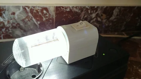 Led night lamp Stock Footage 92914528