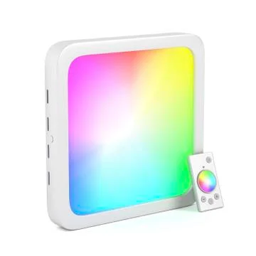 Led panel with changeable light colors Stock Illustration