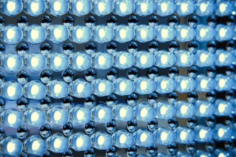 Led panel in fluorescent light close up Stock Photos