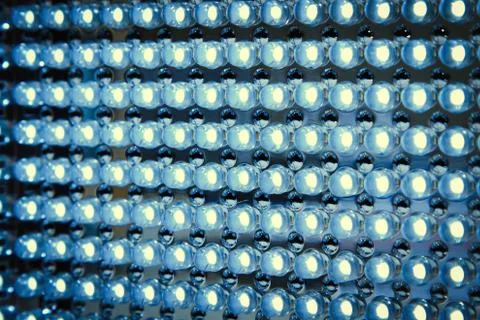 Led panel in fluorescent light close up Stock Photos