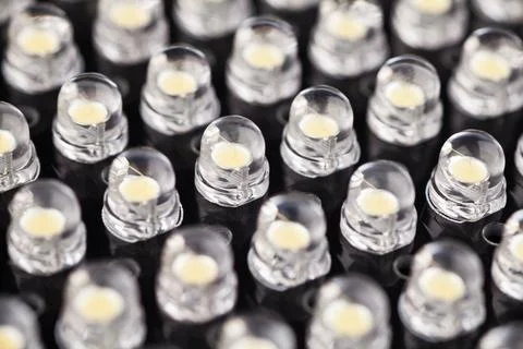 Led panel illumination, close-up. Stock Photos