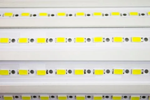 LED panel of LED lamp, light-emitting diodes Stock Photos