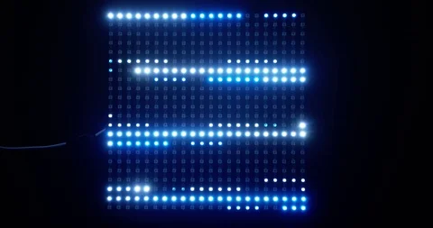 Led Panel Light Show Stock Footage 123076876