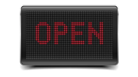 LED Panel Open Stock Footage 62539945