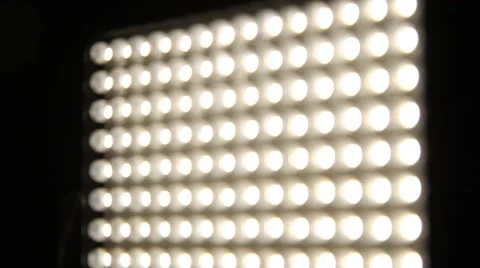 LED panel professional lighting turn dimmer recessed lighting Stock Footage 60604075