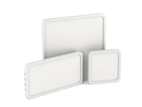 Led panels with different sizes Stock Illustration