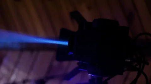 Led par lights beams spotlight Stock Footage 105365015