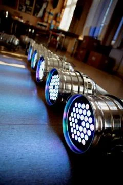 Led pars checking Stock Photos