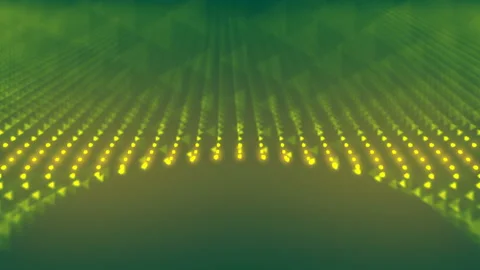 Led particles flow on light background. Wavy abstract animation. 3d rendering 4K Stock Footage 116769877