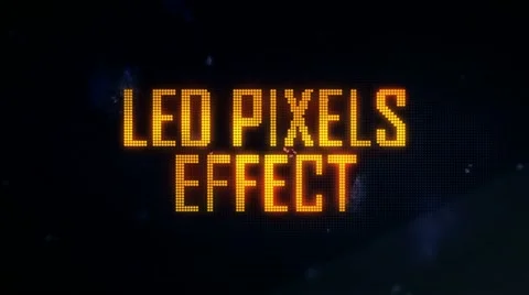 LED Pixels Light Effect Stock After Effects