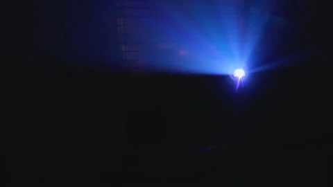 Led Projector attached to the Ceiling of a Stock Footage 228919063