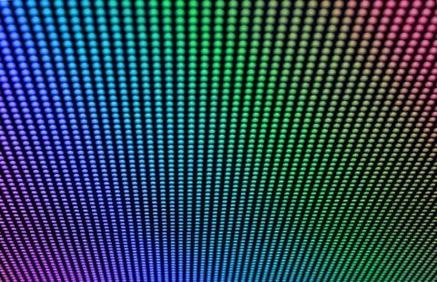 LED rainbow pattern 写真素材