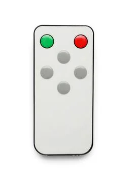LED remote control on white background Stock Photos