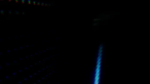LED RGB soft blinking disco wall of colored glowing dots lights. Light illumi 스톡 동영상 122572692