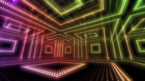 LED Room 1 B CbF1 4k Stock Footage 91201542