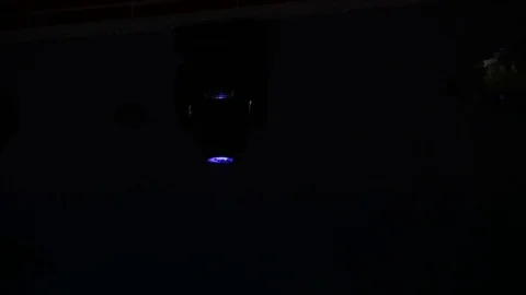 LED Rotating lamp Magic Party Light. Disco Stage Lighting RGB Colorful. Stock Footage 90833337