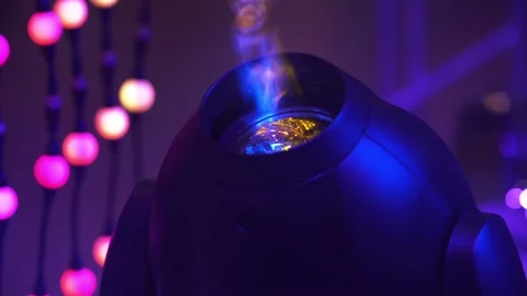 Led rotating light head 库存影片 88435166