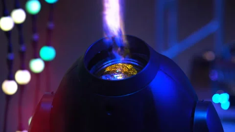 Led rotating light head Stock Footage 88681455