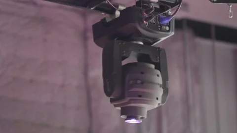 Led Rotating Light Head Stock Footage 88782656