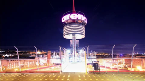 Led Rotation Tower Stock Footage 38798430