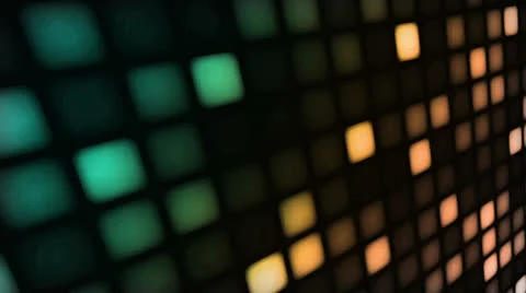 LED Rubik Amber Blue Stock Footage 26058247