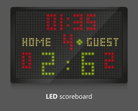LED scoreboard Illustrazione stock