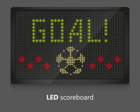 LED scoreboard Stock Illustration