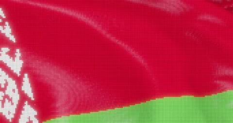 Led Screen belarus Flag Seamless Loop stock video Stock-Footage 180851686