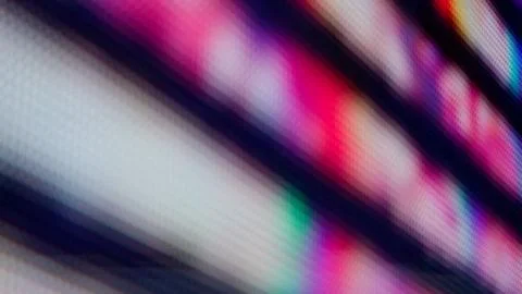 LED Screen Displaying an RGB Dot Pattern Stock Photos