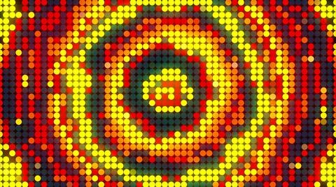 LED screen dots abstract background, 3d rendering computer generating, LED Stock Illustration