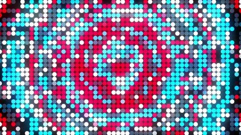 LED screen dots abstract background, 3d rendering computer generating, LED Stock Illustration