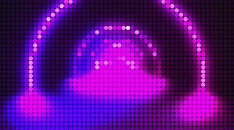 LED screen dots abstract background, 3d rendering computer generating, LED Stock Illustration