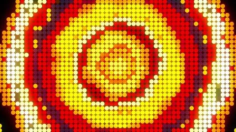 LED screen dots abstract background, 3d rendering computer generating, LED Stock Illustration