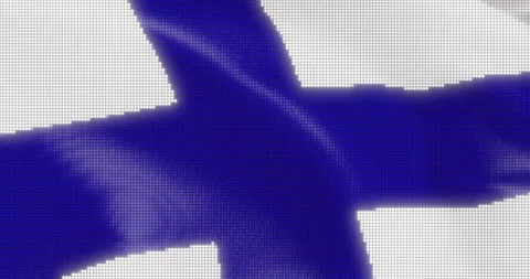 Led Screen Finland Flag Seamless Loop stock video Stock Footage 180772186