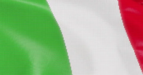 Led Screen Italy Flag Seamless Loop stock video Stock Footage 180756535