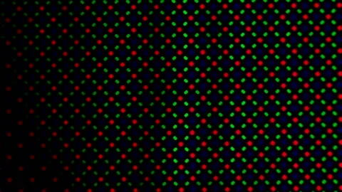 LED Screen Pixels -  Close 01 Stock Footage 153450530
