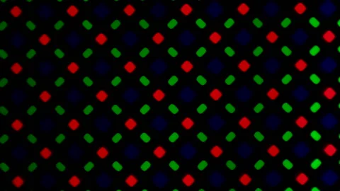 LED Screen Pixels -  Extreme Close Video stock 153450527