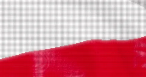 Led Screen Poland Flag Seamless Loop stock video Stock Footage 180810924